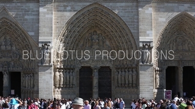 Notre-Dame Portal of the Last Judgement (Le Portail du Jugement) in Paris