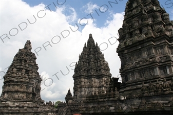 Buildings at Prambanan Temple Compound near Yogyakarta