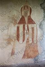 Fresco of a Priest on a Church next to Lake Tana