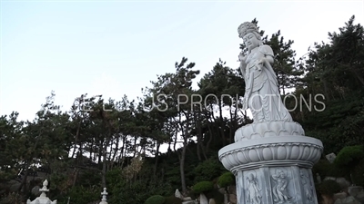 'Great Goddess Buddha of Mercy in the Sea' (Haesu Gwaneum Daebul) at Haedong Yonggung Temple (Haedong Yonggungsa) in Busan