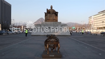 King Sejong Statue on Gwanghwamun Square in Seoul