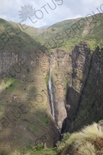 Waterfall in Simien Mountains National Park