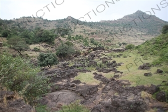 Countryside around the Blue Nile Falls