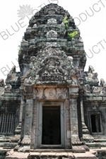 Central Tower Rising above Inner Doorway in Banteay Samre in Angkor