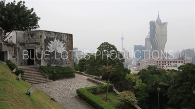 Exterior Wall of Guia Fortress (Fortaleza da Guia) in Macau