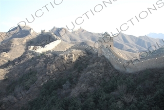 Big Jinshan Building/Tower (Da Jinshan Lou) and Yaogou Building/Tower (Yaogou Lou) on the Jinshanling Section of the Great Wall of China