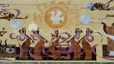 'Praying to the Sun' Mural in the Temple of the Sun Park (Ritan Gongyuan) in Beijing