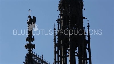 Holy Chapel (Sainte-Chapelle) next to the Palace of Justice (Palais de Justice) in Paris