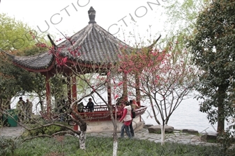 Pavilion beside West Lake (Xihu) in Hangzhou