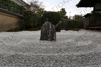 Zuiho-in Rock Garden in the Daitoku-ji Complex in Kyoto