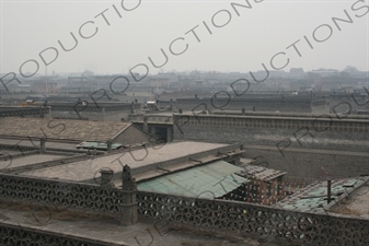 Rooftops next to the Old City Wall in Pingyao