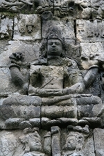 Wall Carvings at Mendut Temple