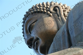 Big Buddha (Tiantan Da Fo) Statue on Lantau in Hong Kong