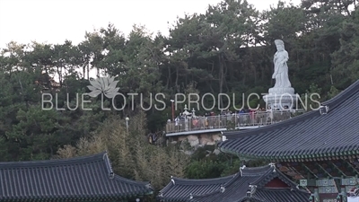 The 'Great Goddess Buddha of Mercy in the Sea' (Haesu Gwaneum Daebul) at Haedong Yonggung Temple in Busan