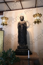 Yakushi Nyorai/Buddha of Medicine inside the Senbutsujo of Engaku-ji in Kamakura