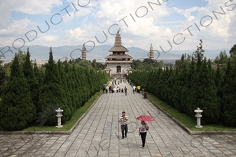 Jianji Bell Tower of Nanzhao (Nanzhao Jianji Dazhong Zhong Lou) in the Chongsheng Temple Complex (Chongsheng Si) near the Old City in Dali