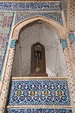 Clock inside the Jame Mosque in Yazd