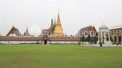 Exterior of the Emerald Temple/Chapel (Wat Phra Kaew) at the Grand Palace (Phra Borom Maha Ratcha Wang) in Bangkok