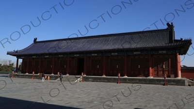 West Annex in the Hall of Prayer for Good Harvests (Qi Nian Dian) Complex in the Temple of Heaven (Tiantan) in Beijing