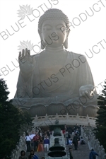 Big Buddha (Tiantan Da Fo) Statue on Lantau in Hong Kong