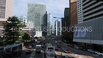 Connaught Road Central in Hong Kong