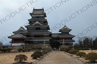 Keep (Tenshu/Tenshukaku) of Matsumoto Castle in Matsumoto