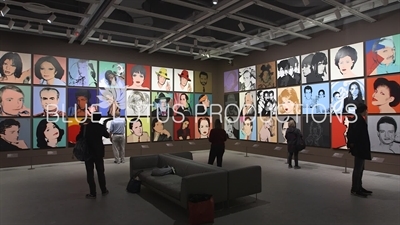 Collection of Portraits of Stars on Display in the 'Andy Warhol - From A to B and Back Again' Exhibition at the Whitney in New York City