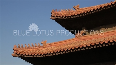 Imperial Roof Decoration in the Forbidden City in Beijing