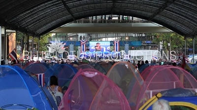 Ratchaprasong Protest Camp in Bangkok