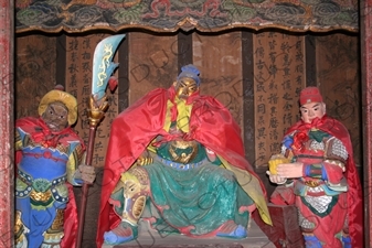 Wooden Carvings in the City God Temple in Pingyao