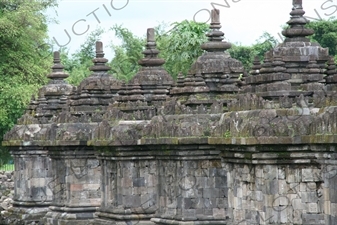 Buildings at Prambanan Temple Compound near Yogyakarta