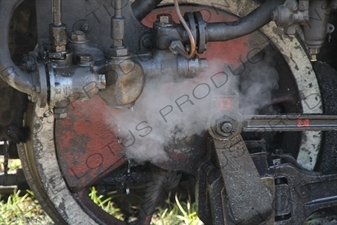 Wheel on a Vintage Steam Engine going from Asmara to Massawa