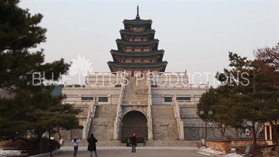 Pagoda at Gyeongbok Palace (Gyeongbokgung) in Seoul