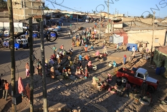 Street Vendors in Harar