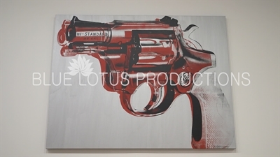 Andy Warhol's 'Gun' on Display in the 'Andy Warhol - From A to B and Back Again' Exhibition at the Whitney in New York City