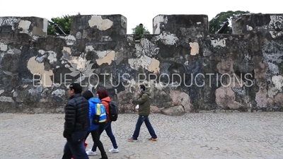 Exterior Wall of Monte Fort (Fortaleza do Monte) in Macau