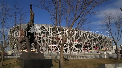 Bird's Nest/National Stadium (Niaochao/Guojia Tiyuchang) in the Olympic Park in Beijing