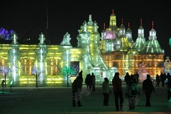 Ice Sculptures at the Harbin Ice and Snow Festival in Harbin