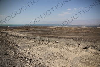 Hills and Volcanic Rock around Lake Assal in Djibouti