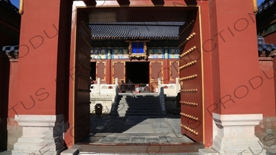 Entry Gate of the Imperial Hall of Heaven (Huang Qian Dian) in the Temple of Heaven (Tiantan) in Beijing