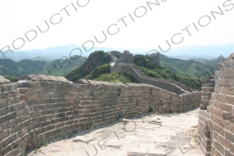 Simatai, with the Big Jinshan Building/Tower (Da Jinshan Lou) in the Foreground, on the Jinshanling Section of the Great Wall of China