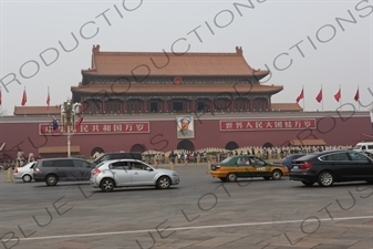 Gate of Heavenly Peace (Tiananmen) on the North Side of Tiananmen Square in Beijing