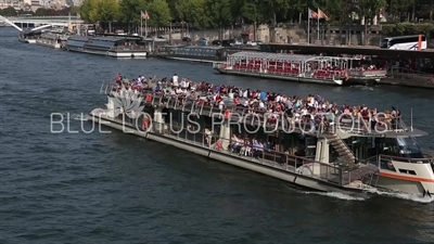 Tourist Boat on the Seine in Paris