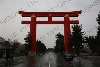 Heian Jingu Torii in Kyoto