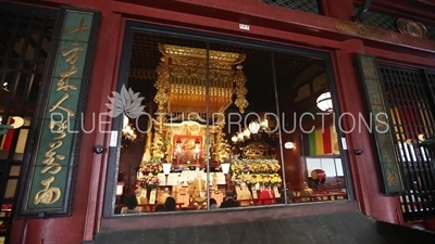 People Praying in Senso-ji in Tokyo