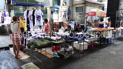 Clothing Stall at Ratchaprasong Protest Camp in Bangkok