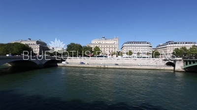 Bridge of Exchange (Pont au Change) and the Bridge of Our Lady (Pont Notre-Dame) in Paris