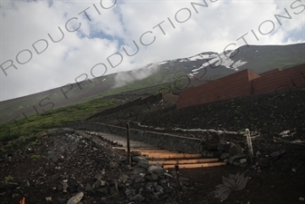 Yoshida Trail Leading to the Summit of Mount Fuji