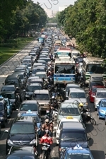 Traffic Jam in Jakarta