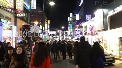 Seoul Street at Night